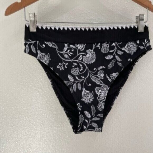 New Cupshe Embroidered Padded Cup Bikini Set Boho Beachy Feminine High Cut - Picture 11 of 11